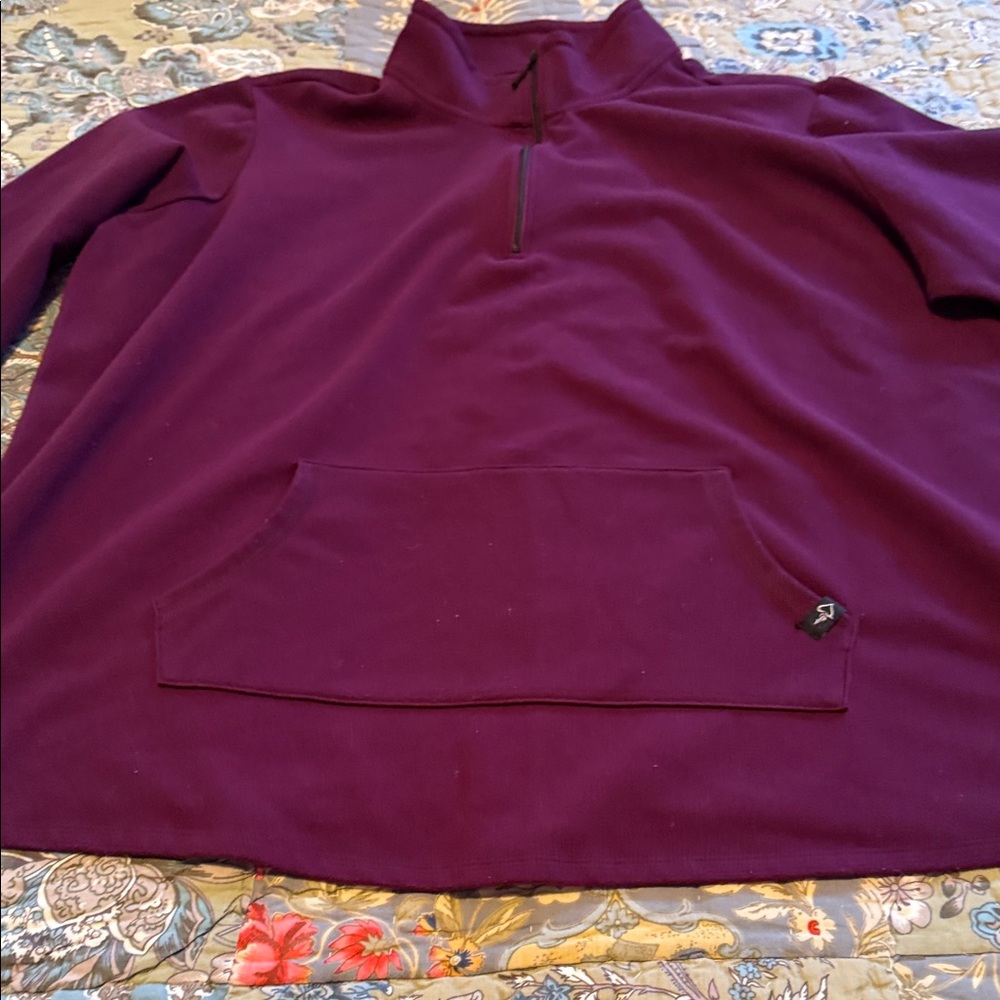 Purple Quarter-Zip Pullover